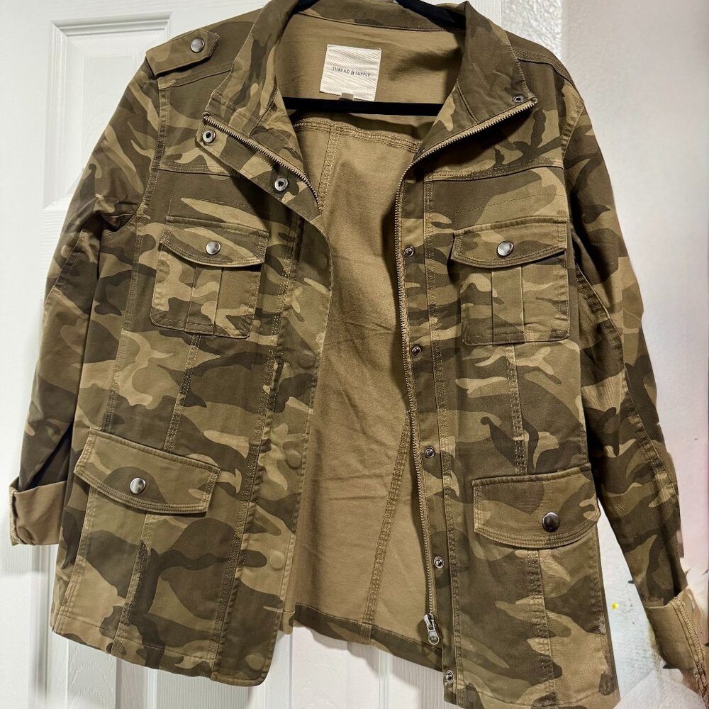 Thread & Supply Camo Jacket, Size XL